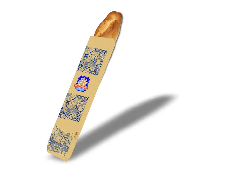 Sacos para baguete lado a lado