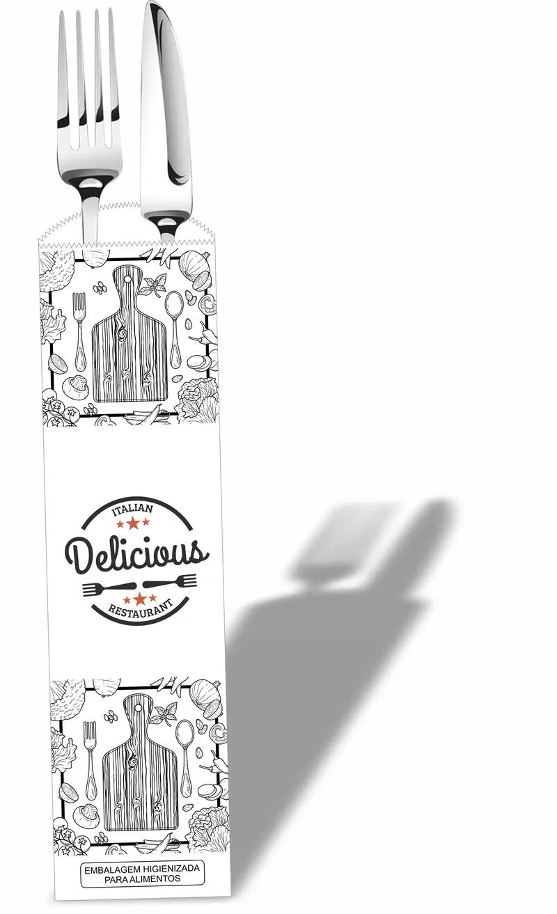 Saquinho branco para talher